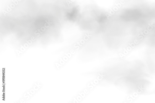 Realistic Fog Texture Isolated on Transparent Background PNG.