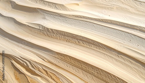 Sand Dune Patterns: Abstract close-up of textured sand dunes, showcasing natural patterns formed by wind and erosion. A minimalist and organic design, perfect for backgrounds and artistic concepts.