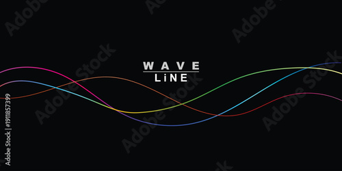 Technology abstract lines on white background. Undulate Grey Wave Swirl, frequency sound wave, twisted curve lines with blend effect	.