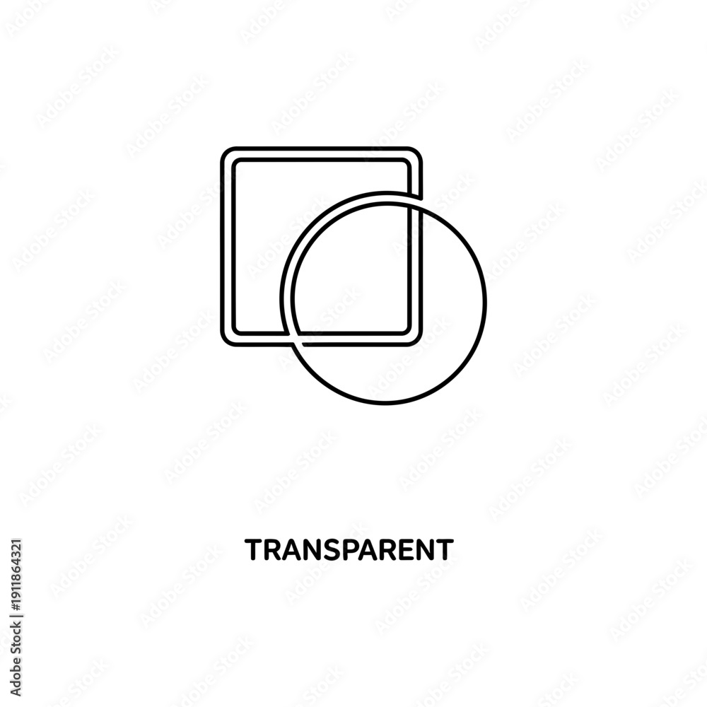 Obraz premium Transparency Concept Icon on White Background for Business