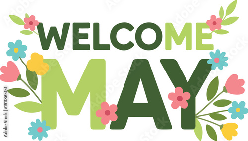 Welcome May with delightful floral decorations and charming spring accents