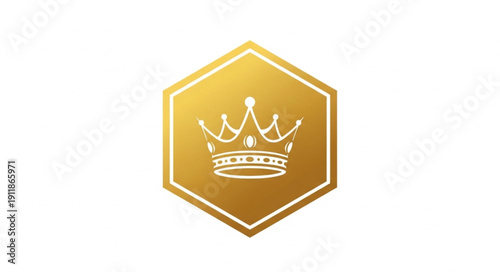 Golden Hexagon with White Crown.
