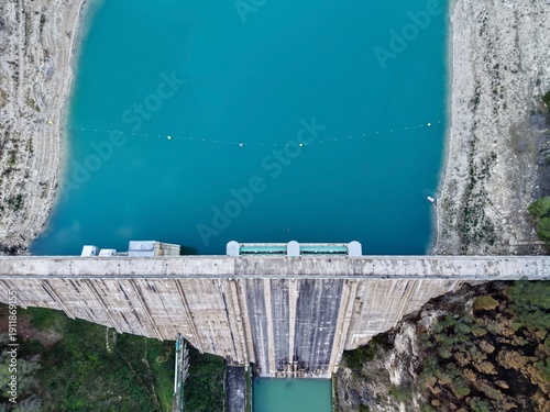 Hydroelectric dam and surroundings, Survey photos showcasing dam structure and environmental features