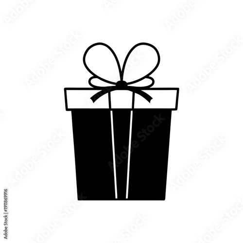 A stylish gift box with a decorative bow ribbon on top