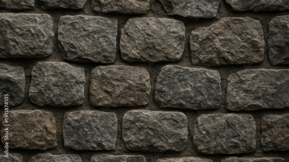 Obraz premium Rugged stone wall texture desktop wallpaper
