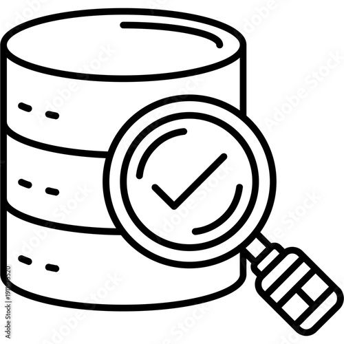 Test data Outline Icon