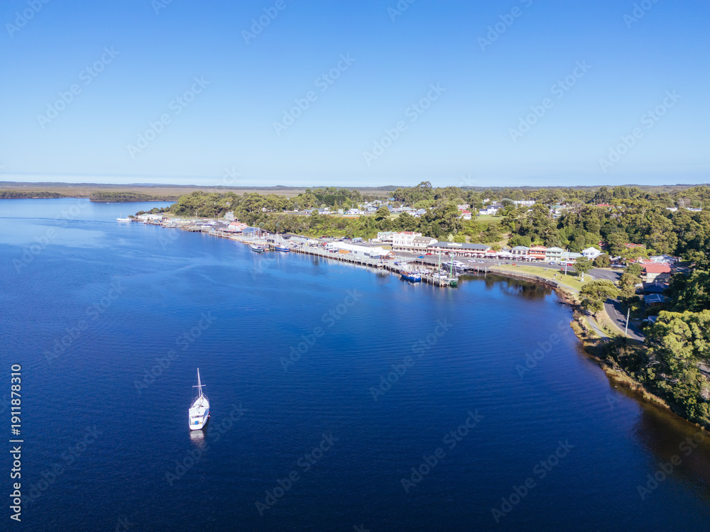 Obraz premium Strahan City Centre in Tasmania Australia