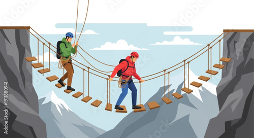 business man climbing up the ladder