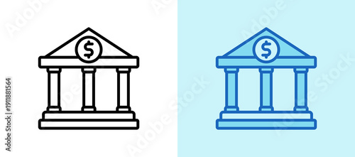 Banking Institution whitegreen icon