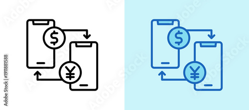 Money Transfer whitegreen icon