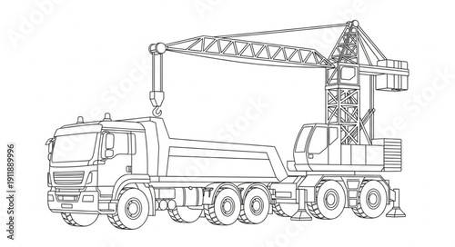 Heavy Duty Logging Truck Vehicle.