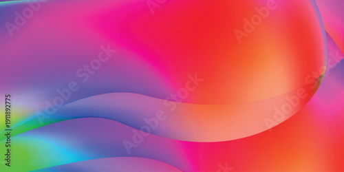 Vibrant colorful fluid gradient background – abstract liquid shapes, modern neon pastel design for web, app, poster, social media banner template