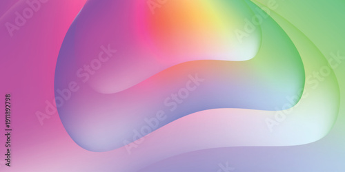 Vibrant colorful fluid gradient background – abstract liquid shapes, modern neon pastel design for web, app, poster, social media banner template