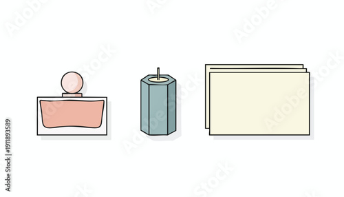 Minimalist E-commerce Product Icons for Luxury Wellness and Self-Care Branding Strategy