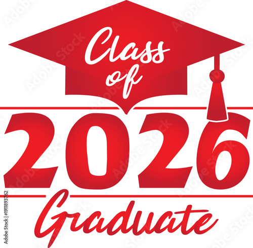 red class of 2026 grad
