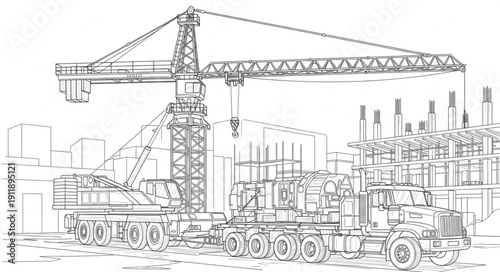 Industrial Crane Heavy Machinery Equipment.