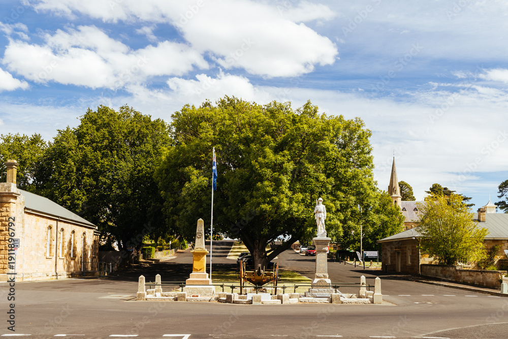 Obraz premium The Town of Ross in Tasmania Australia