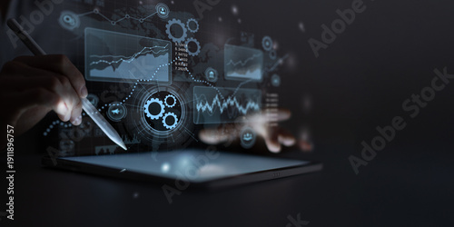 Wallpaper Mural Advanced Digital Analytics and Financial Performance Visualization. Torontodigital.ca