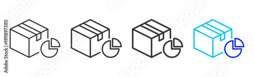 product metrics Icon Set Collection Creative Outline Style for System Review with Multiple Thickness Variations Suitable for Business and Professional Use