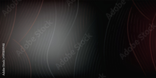 Abstract Dark Background with Subtle Curved Lines and Gradient Effect.