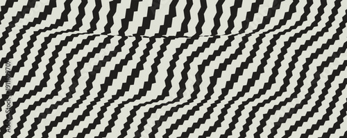 Lighting Zig Zag Pattern. Abstract Zigzag Stripe Black and White Background. Abstract Vector Thunder Bolt Texture. Geometric Flash Lighting Texture.