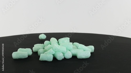 Packing peanuts closeup