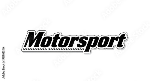 Motorsport Logo Racing Typography Design.