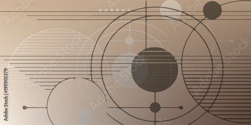 Abstract Geometric Design with Circles and Lines.