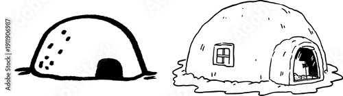 A quaint igloo under the stars