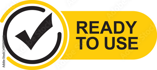 Ready to use vector icon. Black yellow color with checklist icon. Vector Illustration