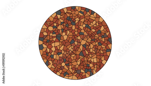 High-Resolution Voronoi Diagram Sphere: Structure, Complexity, and Interconnected Data Points