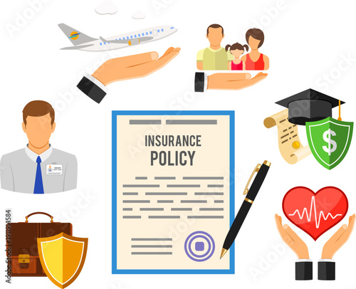 Insurance Services Infographics