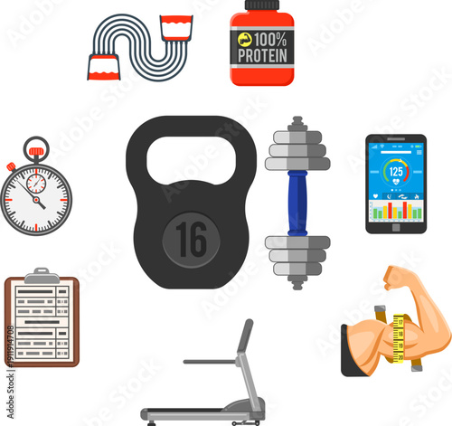 Fitness and Gym Concept