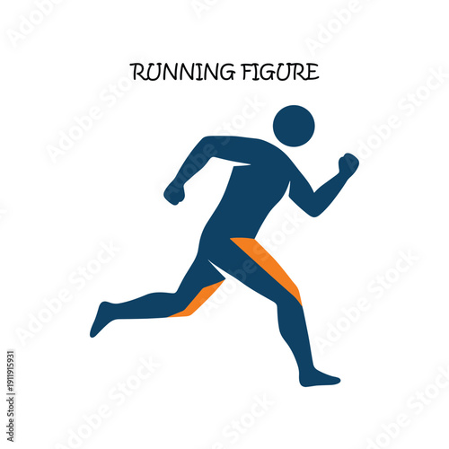  Running Figure Vector Design