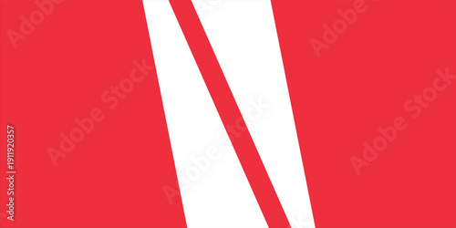 Abstract red and white paper cut background with empty space design. eps new vector