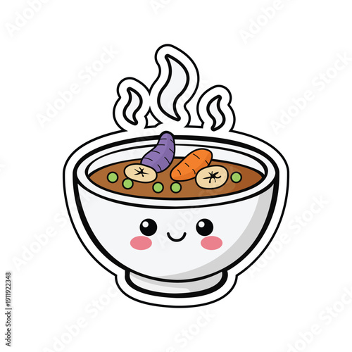 Cute_Kolak_Banana_Compote_Dessert_Bowl_Mascot_Vector