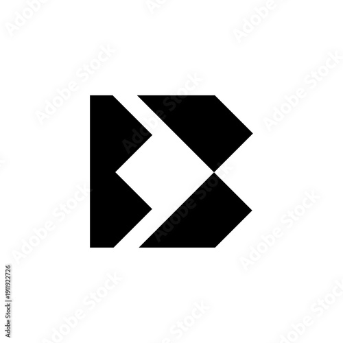 modern b letter logo design.
