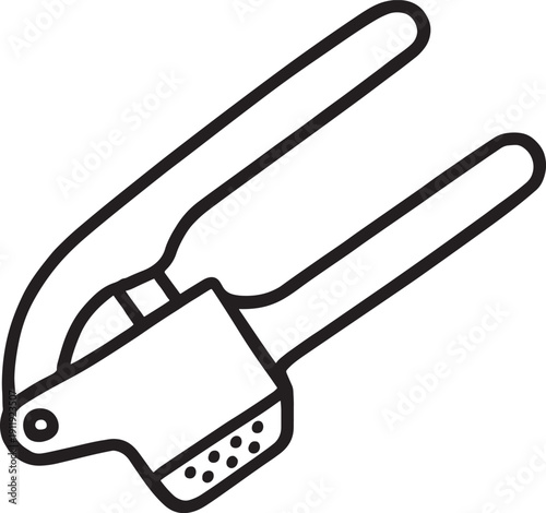 Meat tenderizer tool with flat rectangular head and handle kitchen utensil