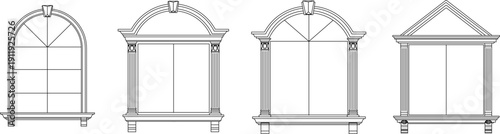 Technical vector illustration of an intricate carved panel featuring traditional acanthus foliage and scrollwork in a symmetrical composition.