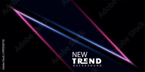 Futuristic Abstract Neon Light Background with Trendy Design