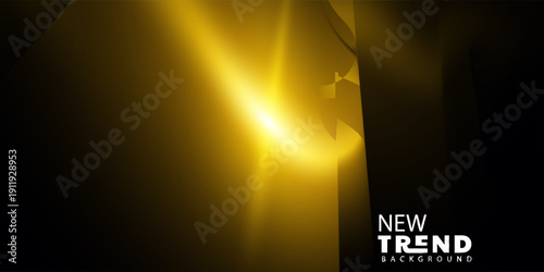 golden light shining on dark background