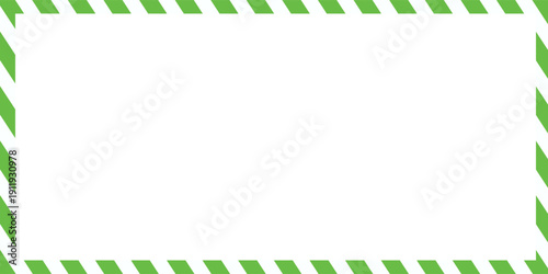 Candy cane frames on white background. Christmas and New Year candy frame. Holiday  border. flat style. Vector Illustration .EPS 10 .