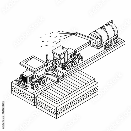 Industrial machinery on a railway platform for transporting goods and equipment.