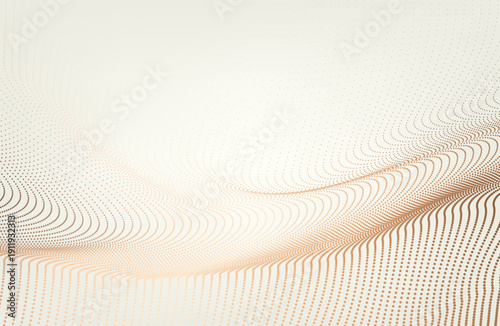 Abstract vector background. Elegant background for business presentations. Lines, point, plane in 3D space.Cryptocurrency fintech network blockchain and programming concept. Brown  background 