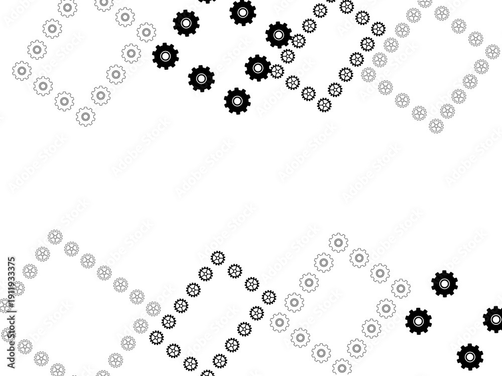 Fototapeta premium a frame made with cogs