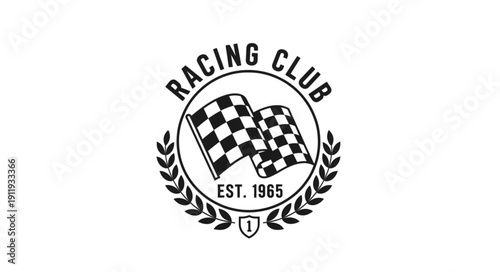 Racing Club Logo Design Element.