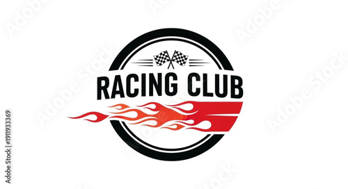 Racing Club Logo Design Element.