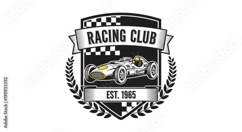 Racing Club Logo Design Element.