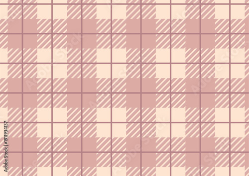 かわいいチェック柄・格子柄の背景　茶色・チョコレートのテクスチャ
