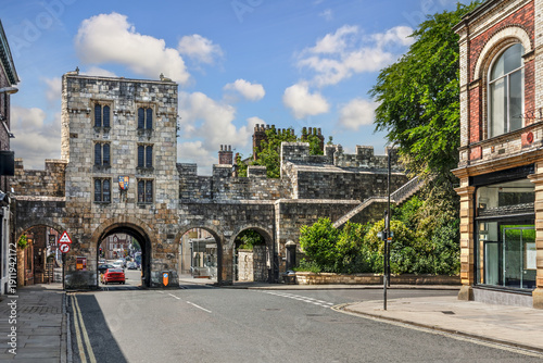 Medieval old town of York in Yorkshire England